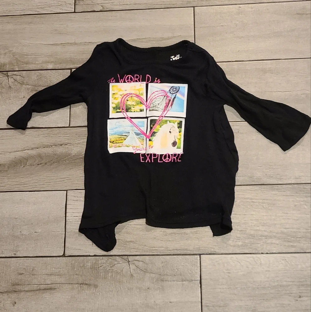 🦔Justice Girls loose knit sweater💫